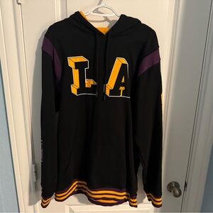 Black and Purple Men's LA Owls Hoodie XL *Measurements Added